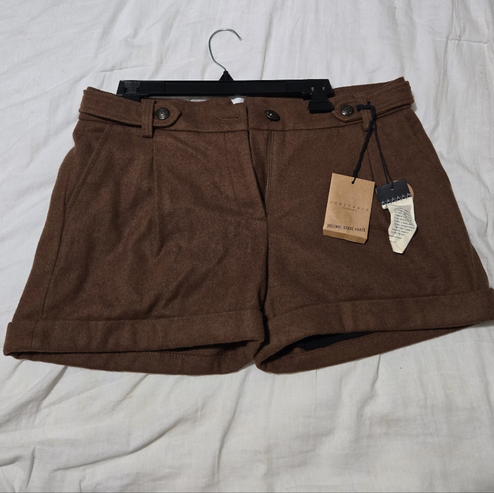 Sanctuary High Waist Brown Women's Shorts